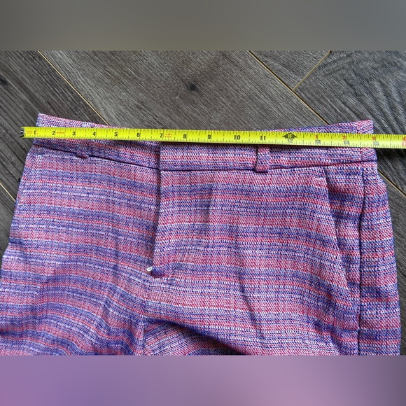 Banana Republic tailored pink and purple tweed shorts. 4.5” inseam high rise - Picture 13 of 13
